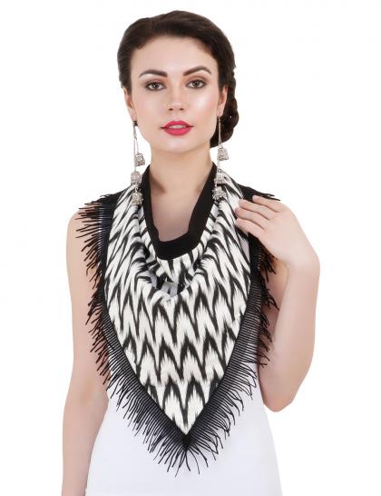 black--white-dupont-ikkat-tasseled-collared-scarf