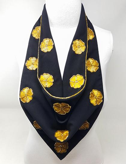 black-crepe--gold-hand-beaded-floral-magnetic-scarf