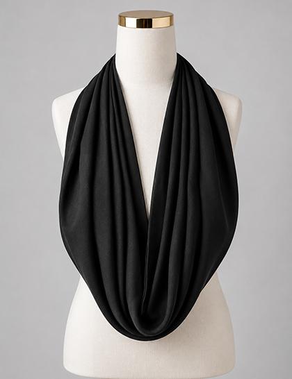 black-crepe-georgette-pleated-magnetic-scarf