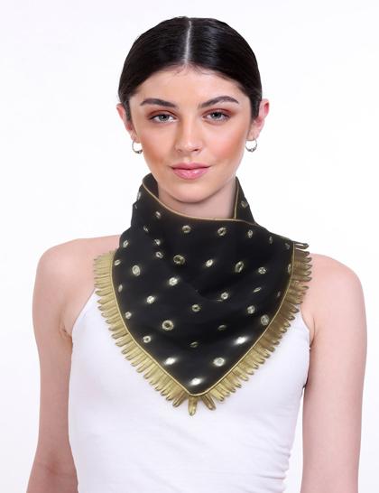 black-satin-silk-gold-mirror-work-neck-warmer-with-tissue-scallope