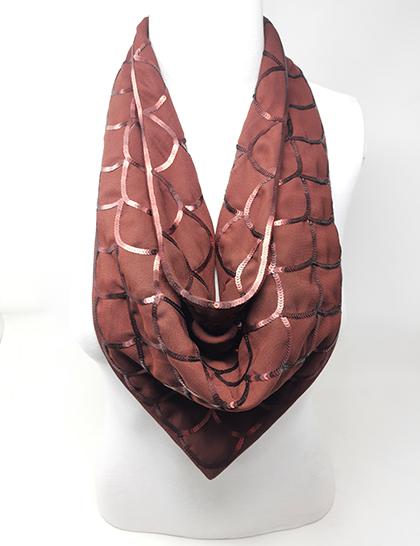 brown-wave-sequined-magnetic-scarf