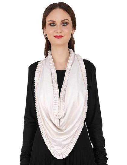 white-gold-lycra-foil-scarf-with-frill--all-over-pearls-