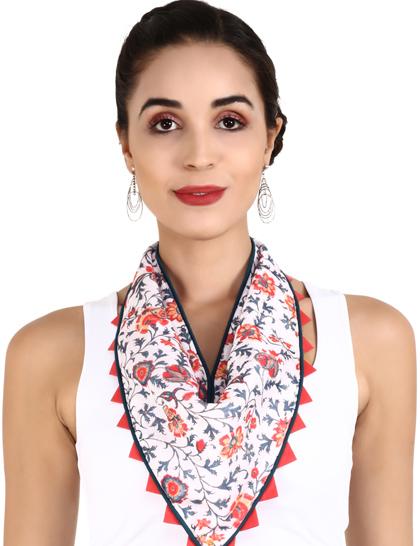 greenorangewhite-satin-scarf-with-orange-zigzag-border