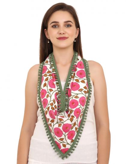 pink--green-floral-scarf