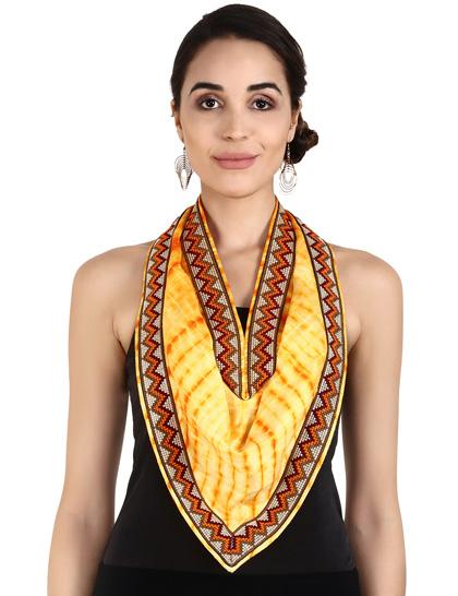 yelloworange-raw-silk-scarf-with-geometric-border