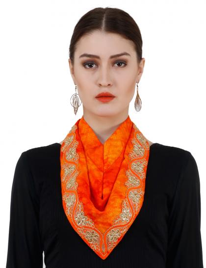 shaded-orange-chanderi-scarf