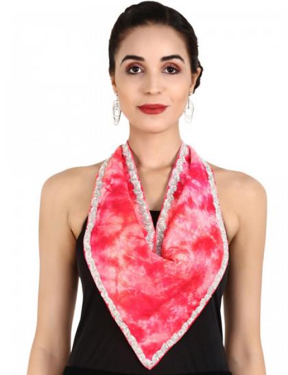 shaded-pink-tiedye-chanderi-scarf-with-beaded-silver-leaf-border